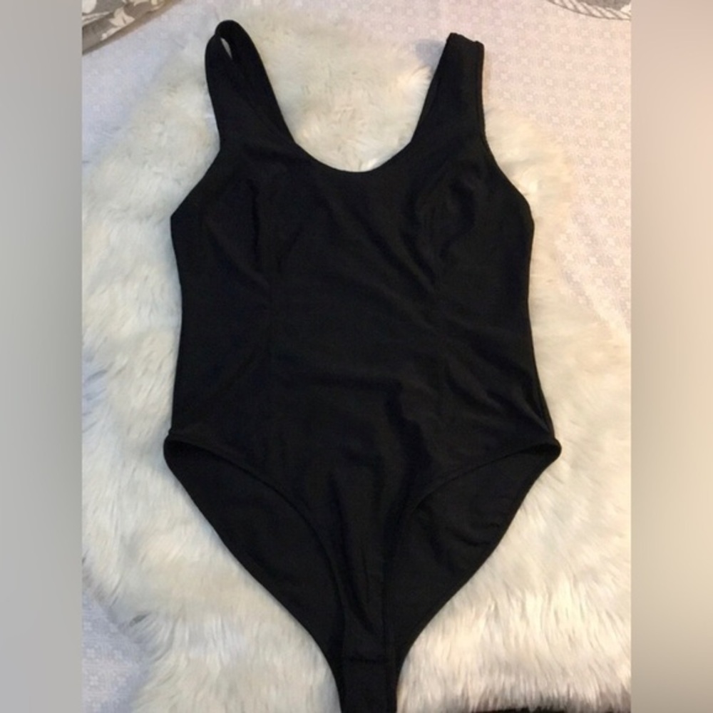SOLD Last Chance! FOREVER 21 PLUS Slimming Black Bodysuit XL - Picture 4 of 8